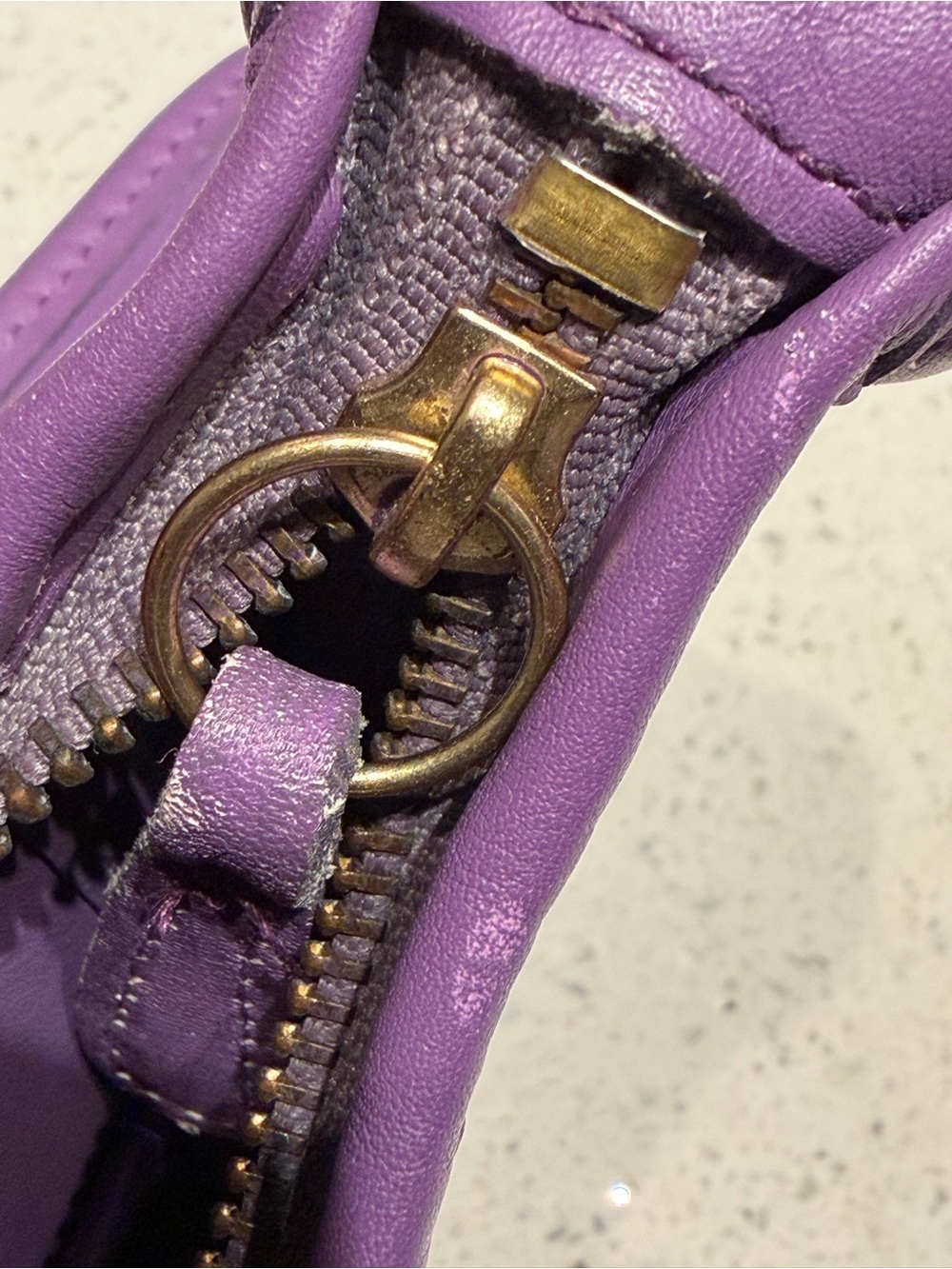 Coach ergo vintage Purple Leather Shoulder Bag RARE - Picture 10 of 10